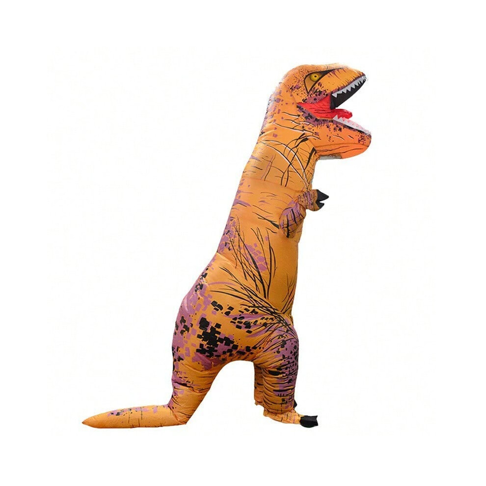 (Shark Pink, Adults (150-190cm)) Inflatable Dinosaur Doll Costume Children's Halloween Props Funny Tyrannosaurus Rex Alien Clothes Christmas Dress Up-image-OPC-PKKHT6S-NEW