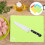 4 pcs kitchen chopping board, reusable nonslip cutting board for kids 4