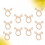 Modern Napkin Holder Beige Bamboo 10pack 10