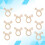 Modern Napkin Holder Beige Bamboo 10pack 9