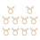 Modern Napkin Holder Beige Bamboo 10pack 6
