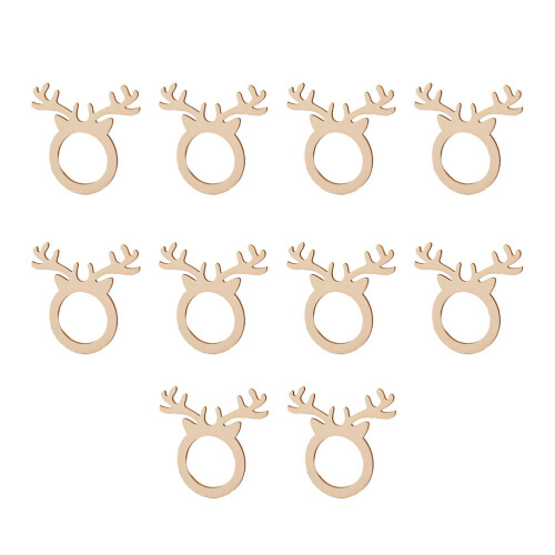 Modern Napkin Holder Beige Bamboo 10pack 2