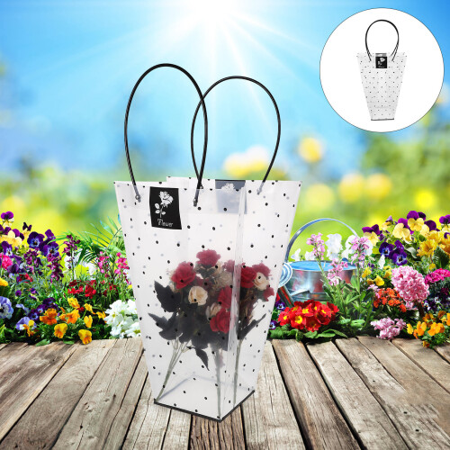 Flower Packaging Bag with Handle for Bouquet and Rose Wrapping 1