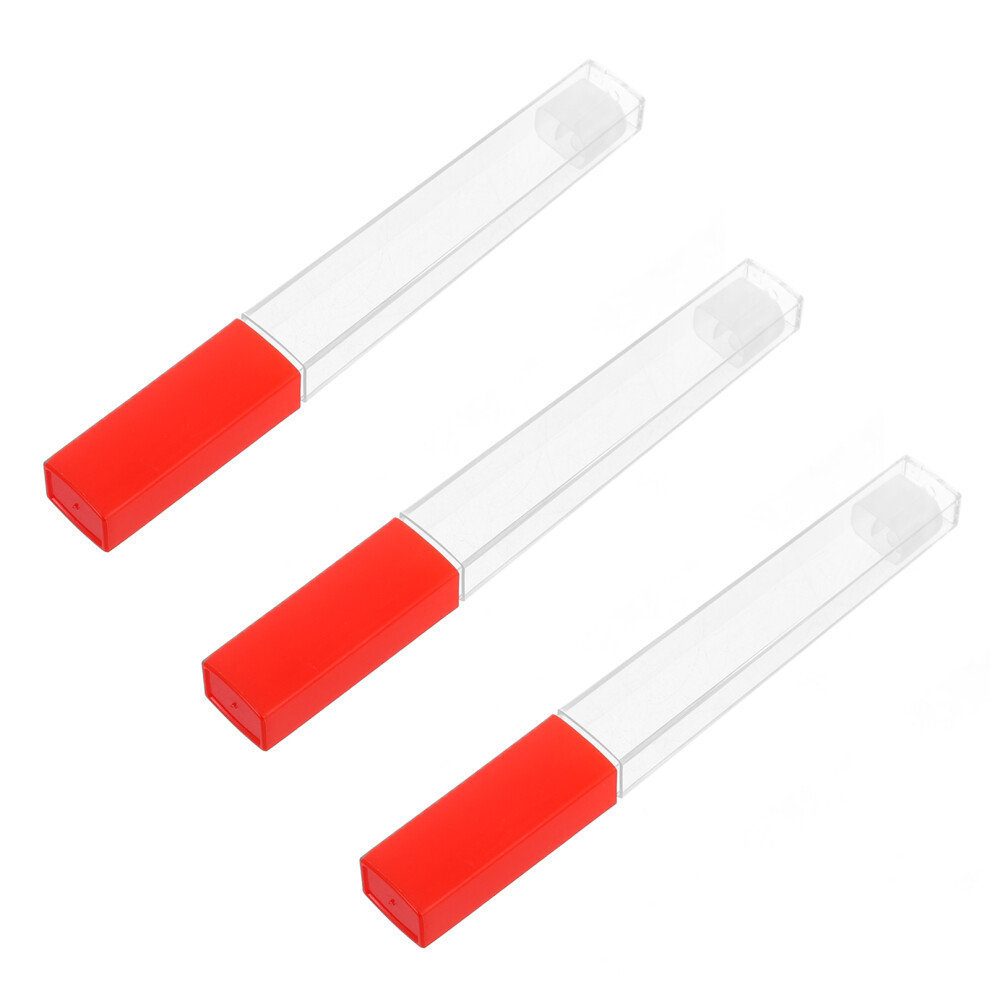 Happyyami 3Pcs Transparent Plastic Thermometer Storage Tubes For Body Temp