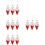 12 Pcs Ice Cream Shaped Christmas Tree Ornaments Hanging Decor 9