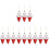 12 Pcs Ice Cream Shaped Christmas Tree Ornaments Hanging Decor 4