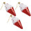 12 Pcs Ice Cream Shaped Christmas Tree Ornaments Hanging Decor 2
