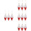 12 Pcs Ice Cream Shaped Christmas Tree Ornaments Hanging Decor 8