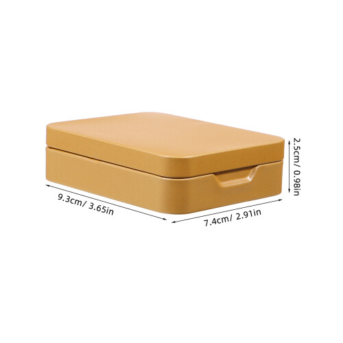 rectangular tinplate box with lid for tea snacks storage portable use 1