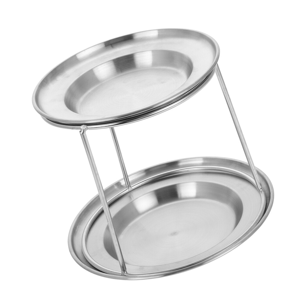 stainless steel double layer display holder for seafood buffet serving-image-OPC-PKKHXHX-NEW