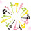 32pcs cartoon music note fruit picks for kids, 16pcs per pack 6