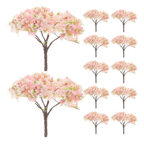 36 arbres miniatures fleurs pour paysage bricolage