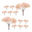 36 arbres miniatures fleurs pour paysage bricolage 2