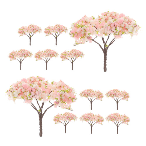 36 arbres miniatures fleurs pour paysage bricolage 1