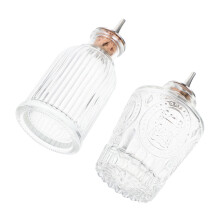 2 pcs japanese style glass bottles for wine storage