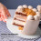 5 pcs reusable round cake serving trays, non-stick base plates 11