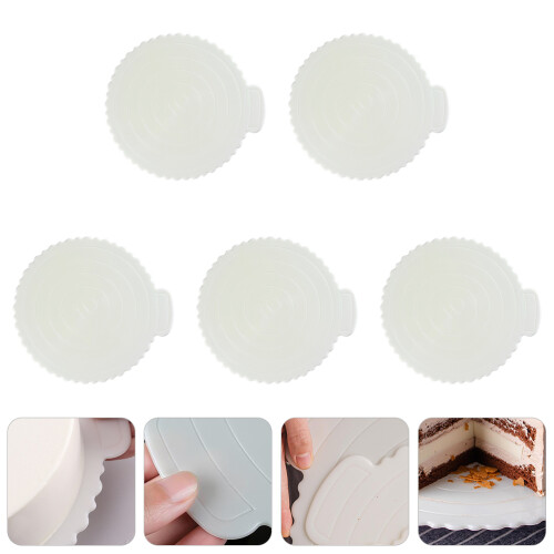 5 pcs reusable round cake serving trays, non-stick base plates 2