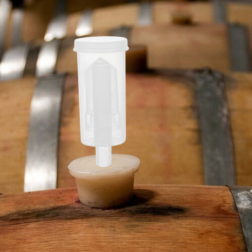 2pcs plastic three-piece check valves for brewed wine (transparent) 1