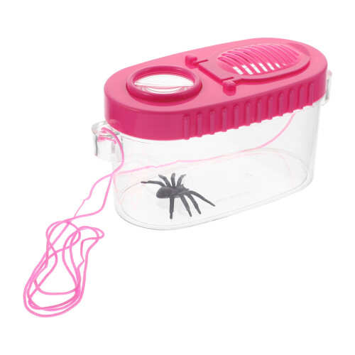 2pcs portable insect containers with magnifier for home use