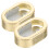 10Pcs Solid Zinc Alloy Closet Pole Holders Golden Rod Brackets 3