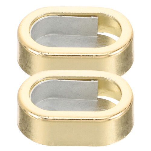 10Pcs Solid Zinc Alloy Closet Pole Holders Golden Rod Brackets 1