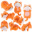 8 stuks mini kat figurines: dieren versiering voor auto interior 1