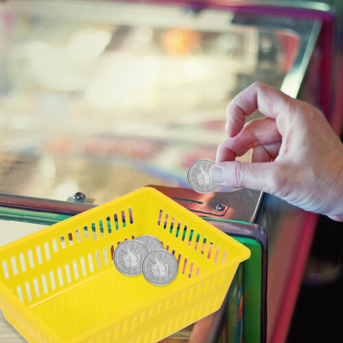 10pcs plastic coin baskets for game machine and office organizer use 2