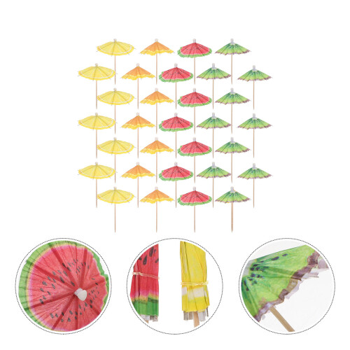 40 Pcs Fruit Stick Practical Party Decorations 10x8x8xcm 2