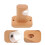 Curtain Pole Holders For Rustic Style Wood Khaki 1pcs 3
