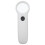 1Pc White Handheld Magnifying Glass Lightweight Plastic LED Magnifier 1