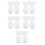 250 pcs white 4cm solid eggs for easter craft painting diy decoration 10