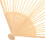 3 stuks onafgewerkt bamboe vouwfan frame diy- , beige 9