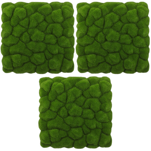 3pcs Artificial Moss Wall Decor Greenery Panel Turf 2