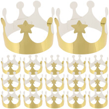 25 pcs paper crowns for toddler birthday party hats celebration