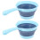 2 pcs folding handle kitchen bailer portable water scoop hangable 2