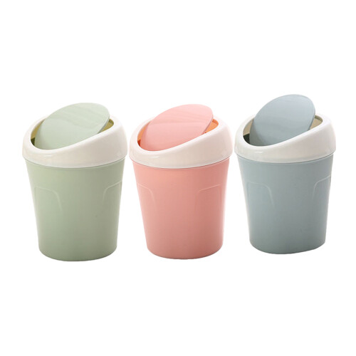 3pcs mini desktop trash bins for home garbage storage 1