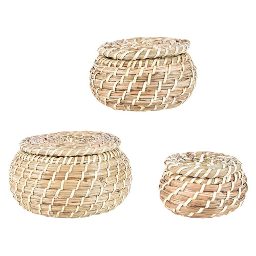 Mlins  3 Pcs Wicker Organizing Decorative Baskets Multi-Functional