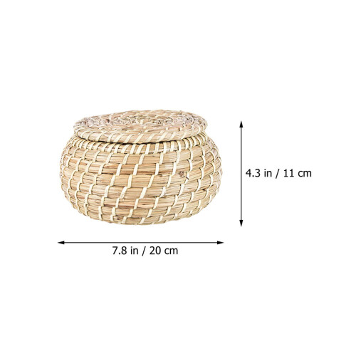 Mlins  3 Pcs Wicker Organizing Decorative Baskets Multi-Functional 1