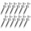 Grass Aerator For Lawn Aeration Tool Silver 26pack 9