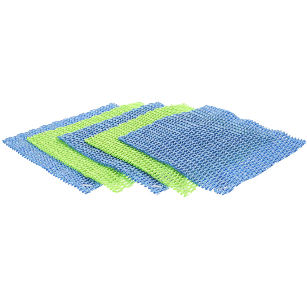 5pcs 3d oil proof bamboo fiber mesh kitchen cloths (random color)-image-OPC-PKKJ9GX-NEW