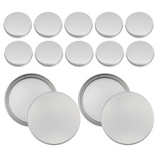 Raindrops 12 Pcs Condiment Containers With Lids Round Empty Tin Box
