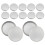 Raindrops 12 Pcs Condiment Containers With Lids Round Empty Tin Box 1