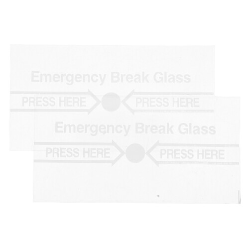 2 pcs fire alarm manual switch cover glass break replacement clear