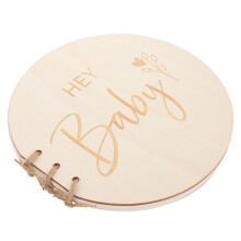 libro ospiti in naturale per baby shower con