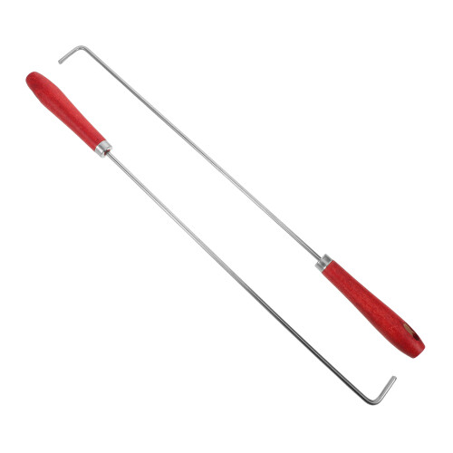 2Pièces Ensemble Accessoires Acier Inoxydable Bois Argenté Maison