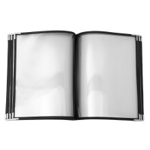 menu pvc transparente a4 8 páginas 16 vistas para restaurantes
