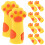 10Pièces Silicone Jaunes Ciseaux Protection Durable 1