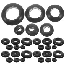 260 zwarte rubberen grommets 3-12 mm – waterdichte kabeldoorvoer