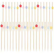 100pcs bamboo cocktail picks for cupcakes fruit sandwiches decorations