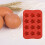 12-cavity cube tray mold for chocolate kitchen use red 8